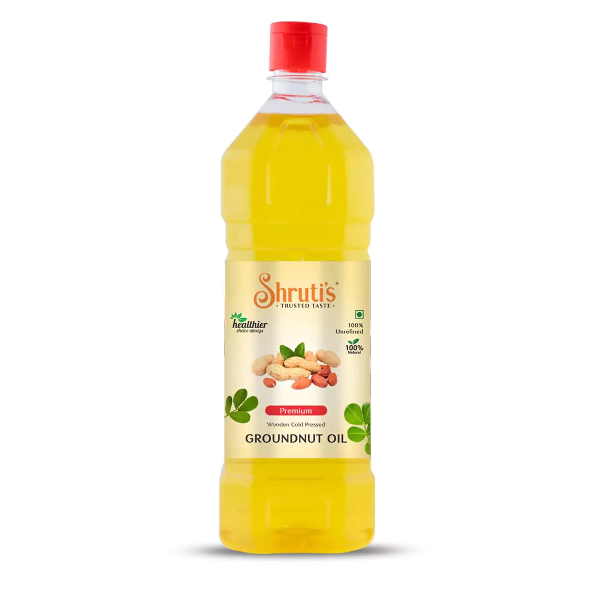 Shrutis Cold Pressed (kachi Ghani) Groundnut Oil 1000 ML