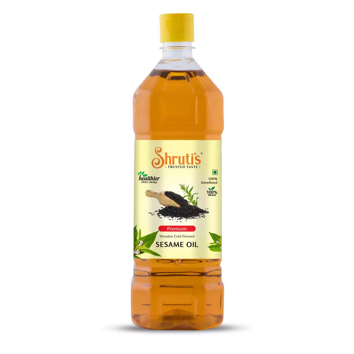 Shruti’s Cold Pressed Sesame Oil 1L – Pure, Unrefined Cooking Oil
