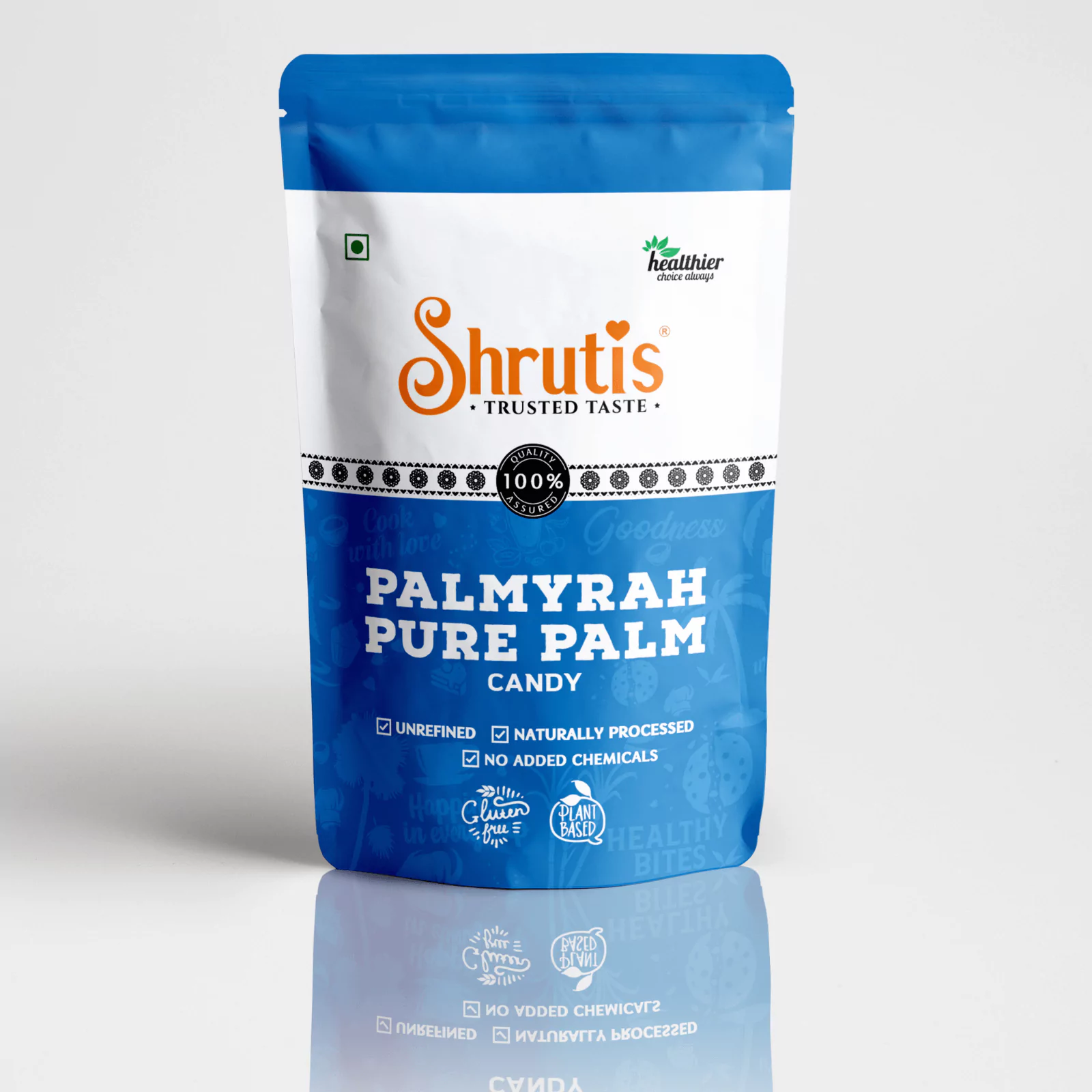 250g Shrutis Palmyra Palm Candy – Healthy sugar substitute with iron, zinc, potassium, and vitamin B₁₂